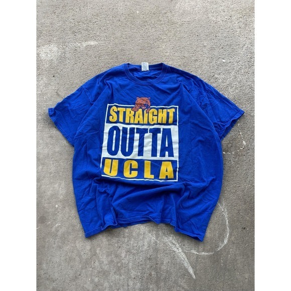 Fruit of the Loom Other - Vintage UCLA Bruins Shirt Mens 2XL Blue NCAA Fruit Of The Loom Straight Outta Te